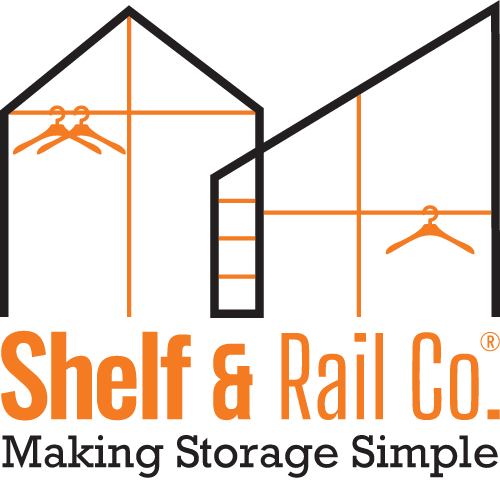 Shelf and Rail Logo - Orange & Black